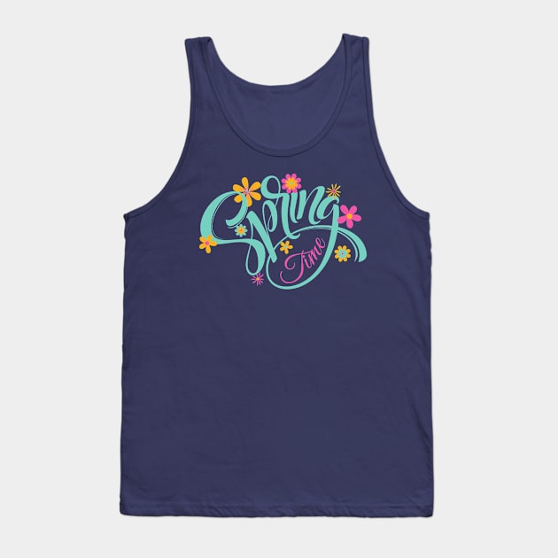 Blue Spring time Tank Top by SalxSal